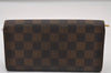 Authentic Louis Vuitton Damier Portefeuille Sarah Long Wallet N61734 LV 3898I