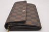 Authentic Louis Vuitton Damier Portefeuille Sarah Long Wallet N61734 LV 3898I