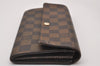 Authentic Louis Vuitton Damier Portefeuille Sarah Long Wallet N61734 LV 3898I