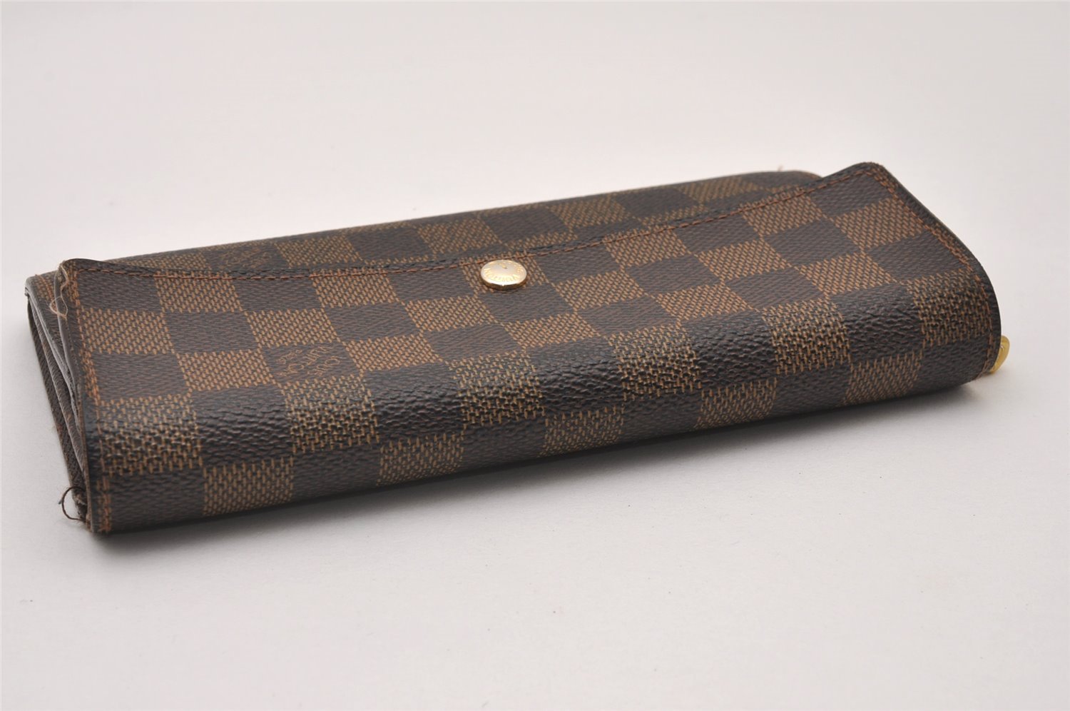 Authentic Louis Vuitton Damier Portefeuille Sarah Long Wallet N61734 LV 3898I