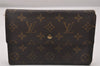 Authentic Louis Vuitton Monogram Pochette Pass Pole M60135 Trifold Wallet 3899I