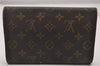 Authentic Louis Vuitton Monogram Pochette Pass Pole M60135 Trifold Wallet 3899I