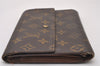 Authentic Louis Vuitton Monogram Pochette Pass Pole M60135 Trifold Wallet 3899I