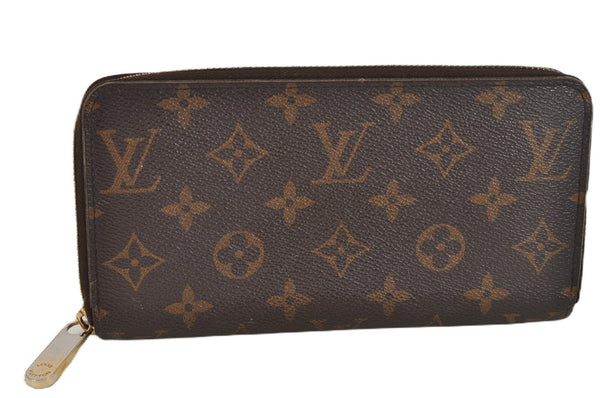 Authentic Louis Vuitton Monogram Zippy Long Wallet Purse M60017 LV 3900F