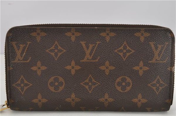 Authentic Louis Vuitton Monogram Zippy Long Wallet Purse M60017 LV 3900F