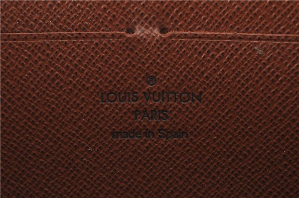 Authentic Louis Vuitton Monogram Zippy Long Wallet Purse M60017 LV 3900F