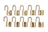 Authentic Louis Vuitton Padlock Gold 10Set LV 3900I