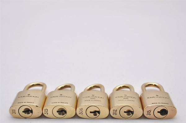 Authentic Louis Vuitton Padlock Gold 10Set LV 3900I