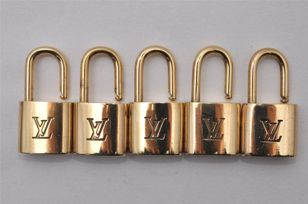 Authentic Louis Vuitton Padlock Gold 10Set LV 3900I