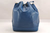Authentic Louis Vuitton Epi Noe Shoulder Drawstring Bag Blue M44005 LV 3905I