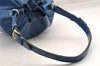 Authentic Louis Vuitton Epi Noe Shoulder Drawstring Bag Blue M44005 LV 3905I