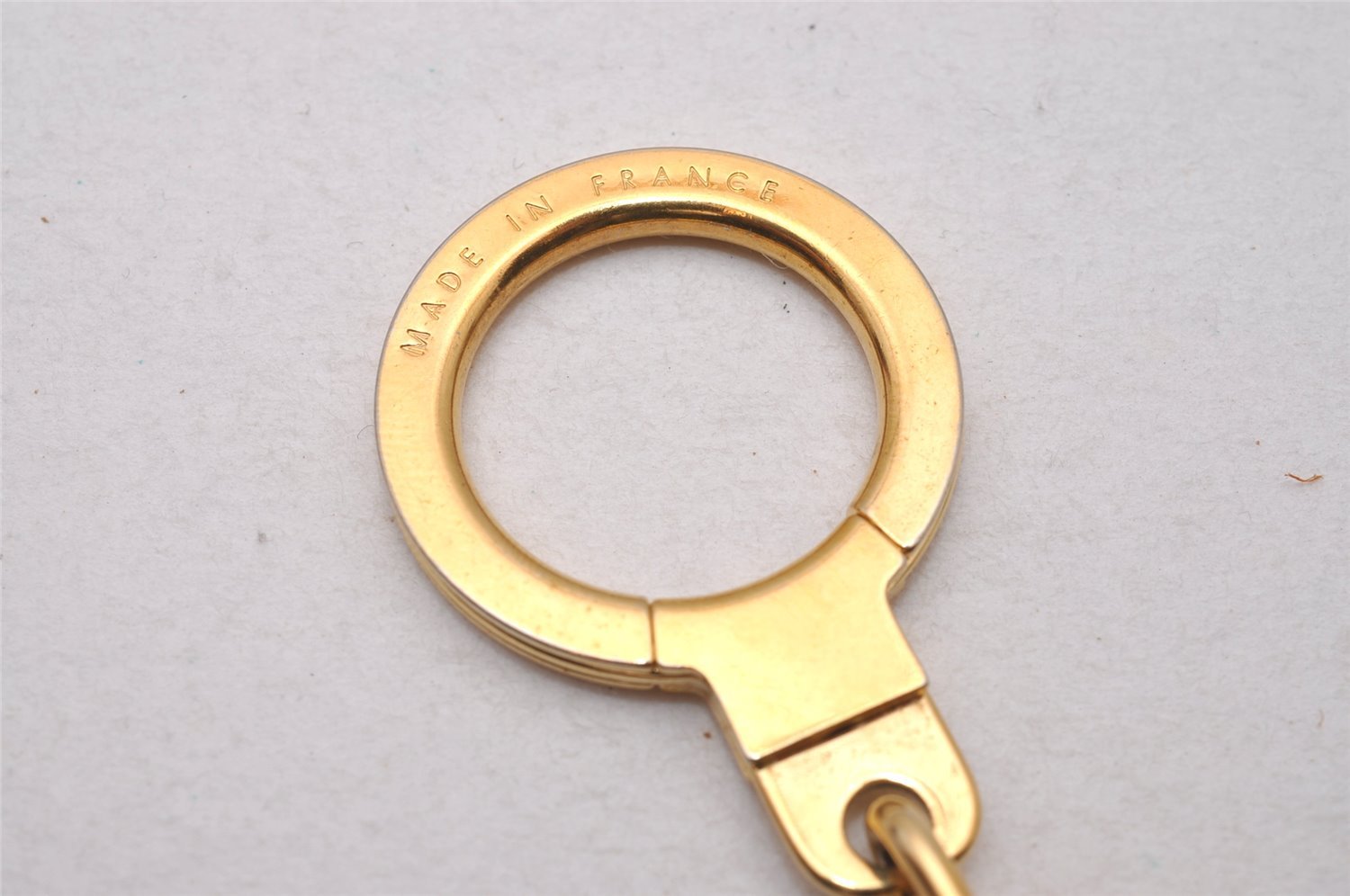 Authentic Louis Vuitton Charm Key Chain Anokre Gold M62694 LV 3907I