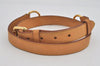 Authentic Louis Vuitton Leather Shoulder Strap Beige 36.4-40.2" LV 3908I