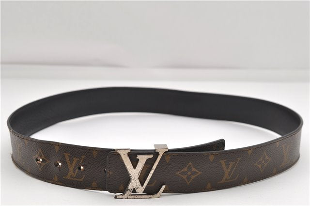 Auth Louis Vuitton Monogram Ceinture LV Initial 90cm 31.4