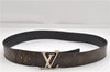 Auth Louis Vuitton Monogram Ceinture LV Initial 90cm 31.4" Belt M9821 LV 3909D