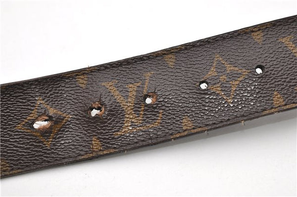 Auth Louis Vuitton Monogram Ceinture LV Initial 90cm 31.4" Belt M9821 LV 3909D