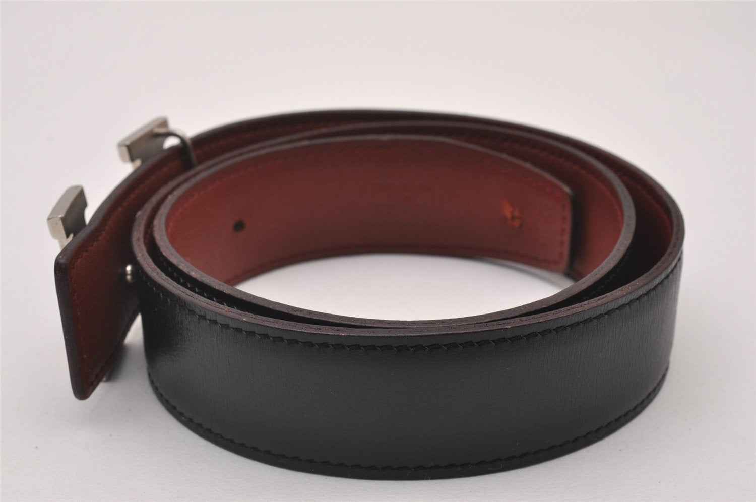 Authentic HERMES Constance Leather Belt 68-73cm 26.8-28.7