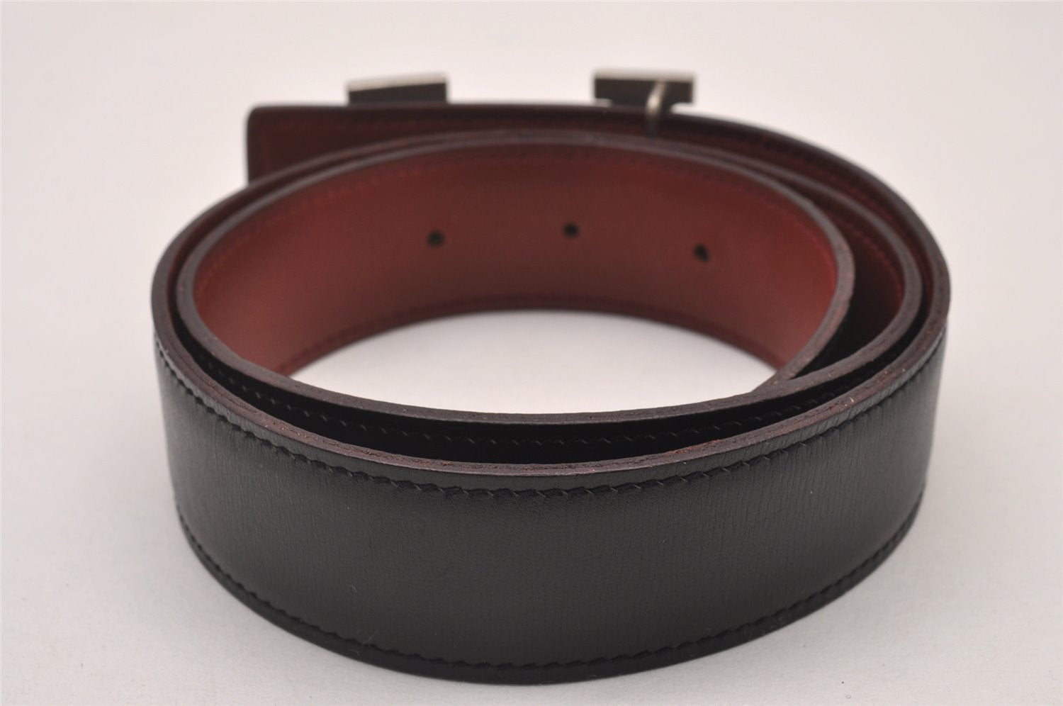 Authentic HERMES Constance Leather Belt 68-73cm 26.8-28.7