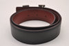 Authentic HERMES Constance Leather Belt 68-73cm 26.8-28.7" Black Bordeaux 3909I