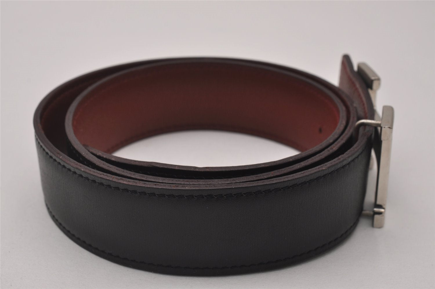 Authentic HERMES Constance Leather Belt 68-73cm 26.8-28.7