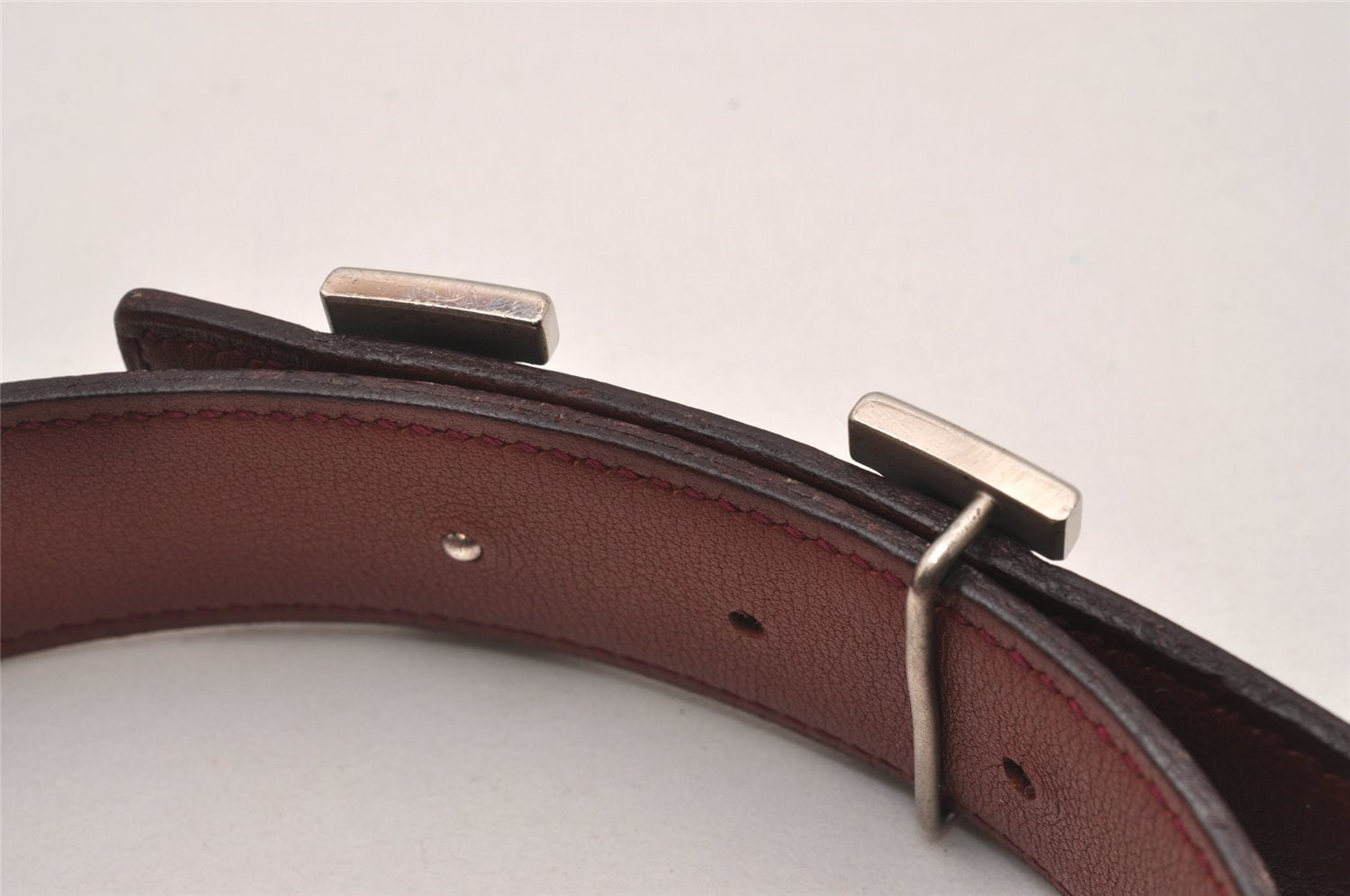 Authentic HERMES Constance Leather Belt 68-73cm 26.8-28.7