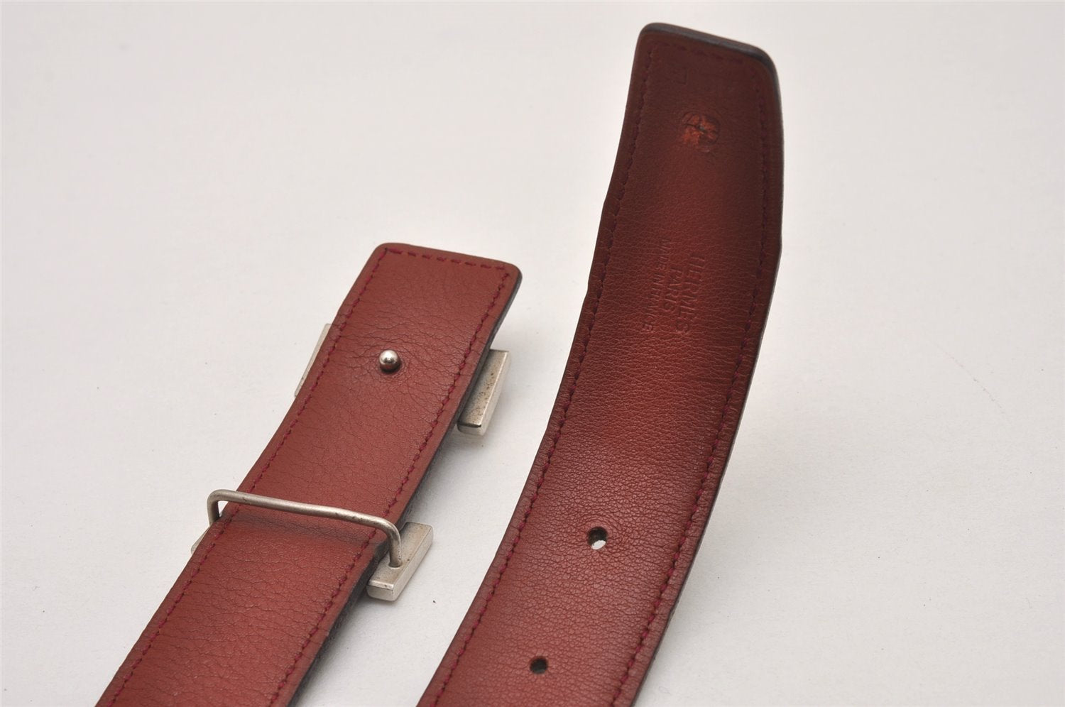 Authentic HERMES Constance Leather Belt 68-73cm 26.8-28.7