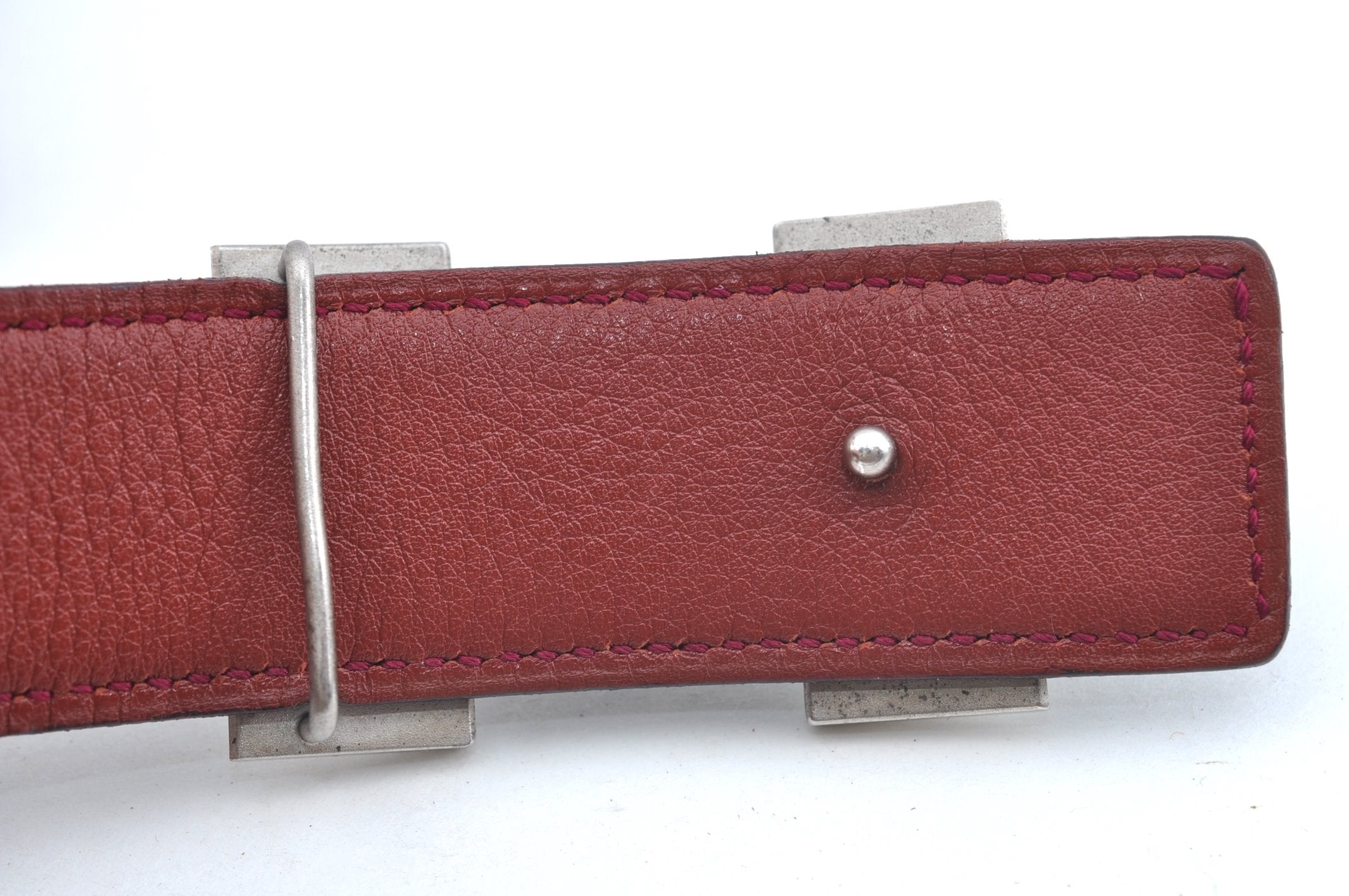 Authentic HERMES Constance Leather Belt 68-73cm 26.8-28.7