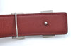 Authentic HERMES Constance Leather Belt 68-73cm 26.8-28.7" Black Bordeaux 3909I