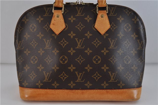 Authentic LOUIS VUITTON Monogram Alma Hand Bag M51130 LV 3910C