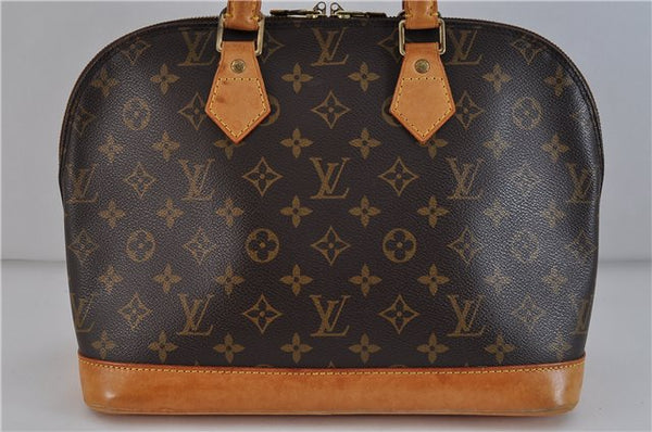 Authentic LOUIS VUITTON Monogram Alma Hand Bag M51130 LV 3910C