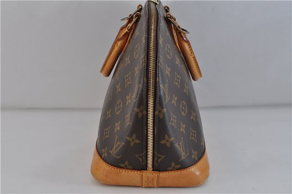 Authentic LOUIS VUITTON Monogram Alma Hand Bag M51130 LV 3910C