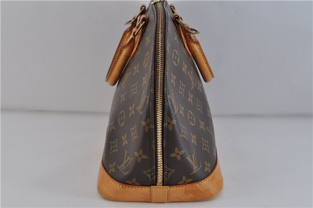Authentic LOUIS VUITTON Monogram Alma Hand Bag M51130 LV 3910C
