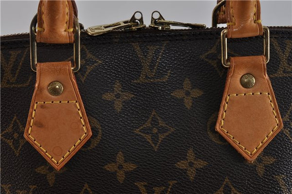 Authentic LOUIS VUITTON Monogram Alma Hand Bag M51130 LV 3910C
