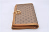 Authentic GUCCI Micro GG Vintage PVC Leather Long Wallet Purse Brown 3910F