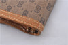 Authentic GUCCI Micro GG Vintage PVC Leather Long Wallet Purse Brown 3910F