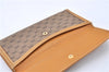 Authentic GUCCI Micro GG Vintage PVC Leather Long Wallet Purse Brown 3910F