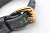 Authentic Louis Vuitton Bracelet Leather Gold Tone Green LV 3911I