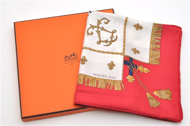 Auth HERMES Carre 90 Scarf 