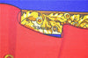 Authentic HERMES Carre 90 Scarf "Souvenirs de Paris" Silk Blue Box 3915D