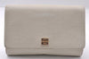 Authentic GIVENCHY Vintage Leather Shoulder Cross Body Bag Purse White 3915I