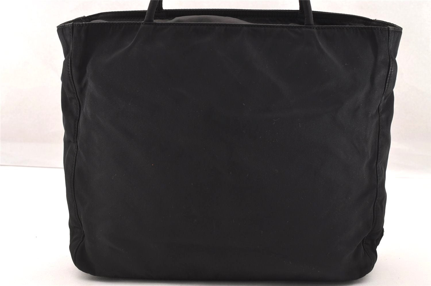 Authentic PRADA Vintage Nylon Tessuto Shoulder Hand Tote Bag Black 3916I
