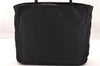 Authentic PRADA Vintage Nylon Tessuto Shoulder Hand Tote Bag Black 3916I