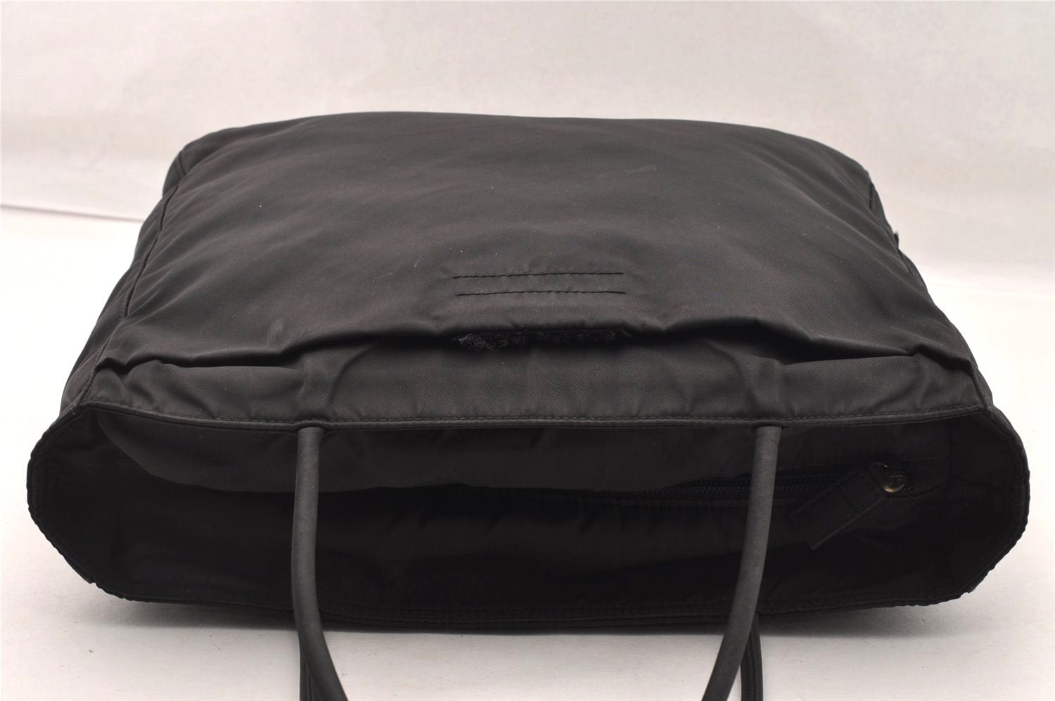 Authentic PRADA Vintage Nylon Tessuto Shoulder Hand Tote Bag Black 3916I