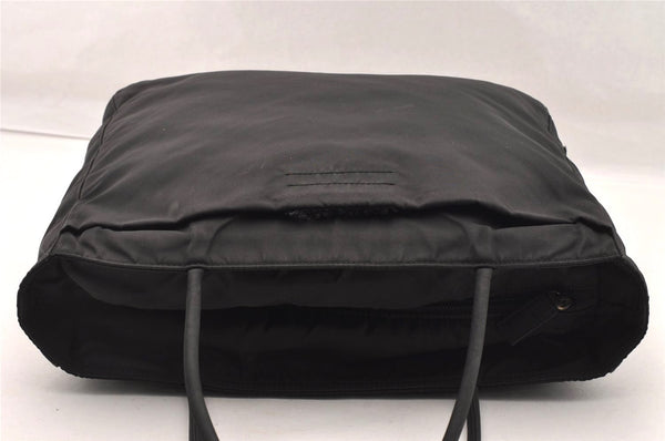 Authentic PRADA Vintage Nylon Tessuto Shoulder Hand Tote Bag Black 3916I