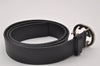 Authentic GUCCI Interlocking G Belt Leather Size 95cm 37.4" 368186 Black 3919I