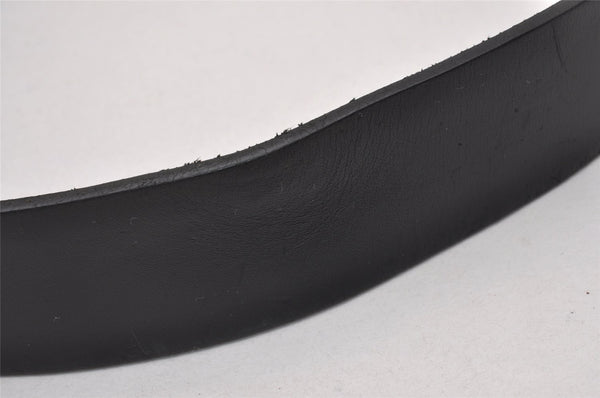 Authentic GUCCI Interlocking G Belt Leather Size 95cm 37.4" 368186 Black 3919I