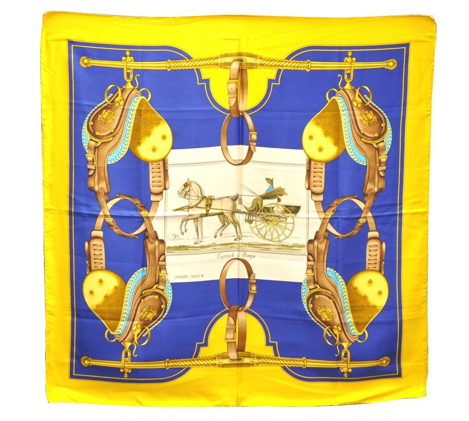 Authentic HERMES Carre 90 Scarf 