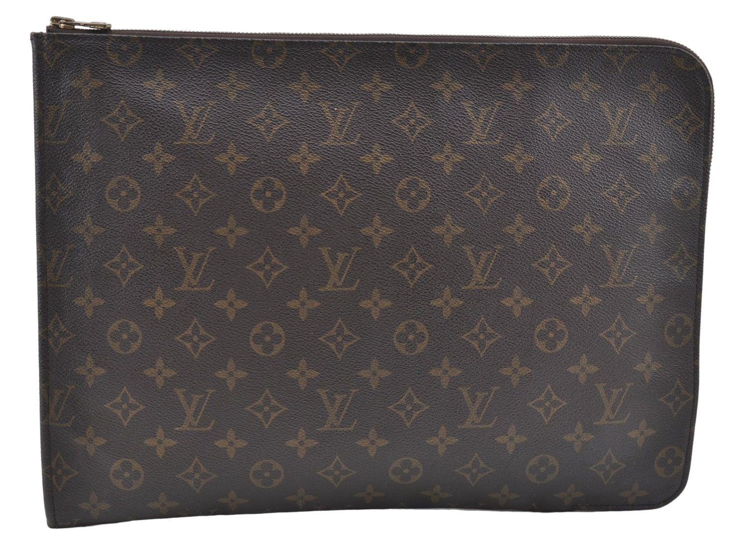 Authentic Louis Vuitton Monogram Poche Documents Document Case M53400 LV 3923C