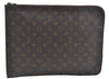 Authentic Louis Vuitton Monogram Poche Documents Document Case M53400 LV 3923C