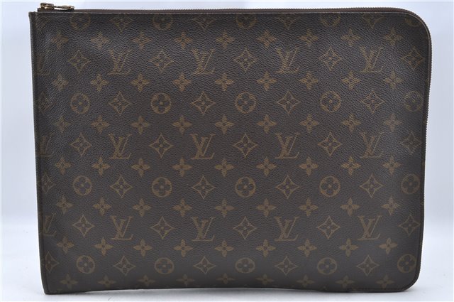 Authentic Louis Vuitton Monogram Poche Documents Document Case M53400 LV 3923C